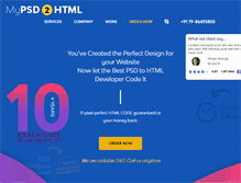 Tablet Screenshot of mypsd2html.com
